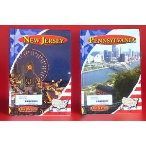2 Capstone One Nation Books New Jersey & Pennsylvania by Patricia K. Kummer